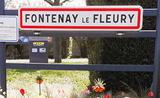 panneau entrée vile fontenay le fleury